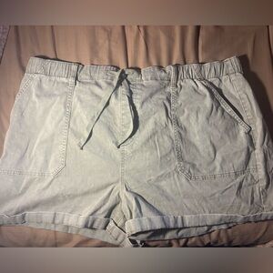 Terra Sky Olive Green Women's Drawstring Shorts